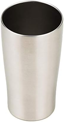 Takeda Corporation ZX645 Tumbler de aço inoxidável, dupla camada isolada, retenção a frio, resistente ao suor, prata,