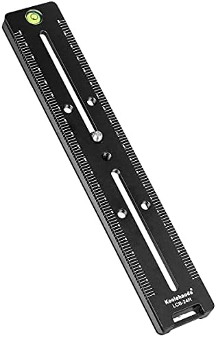 Slide Nodal de Rail de Rail de Liberação rápida de 240 mm Placa de cauda dupla com nível de bolha Arca-Swiss compatível com nível de bolha