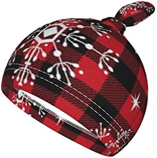 Quadro de bebê de Natal preto e vermelho Verifique o cobertor de floco de neve xadre