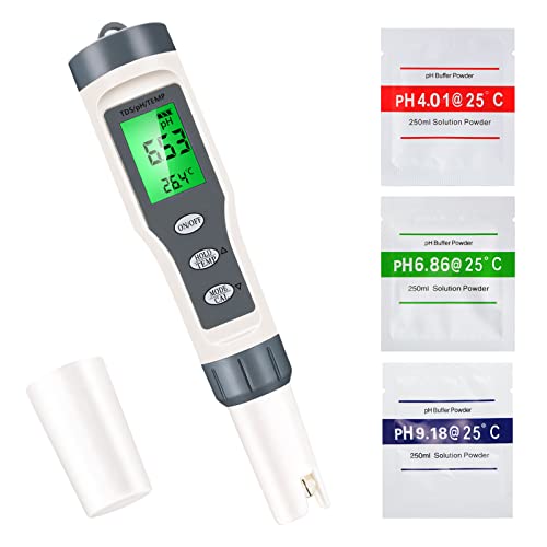 Medidor de pH digital 3 em 1, Aideepen ± 0,1 pH alta precisão 3 em 1 pH TDS Testador de temp +ESP32-CAM W-BT Board