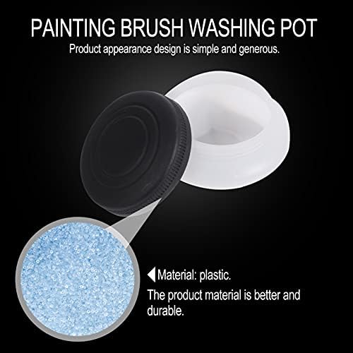 Nuobesty 1 conjunto/3pcs tinta a óleo homens lavar lavadora de mixagem pintura de tampa de tampa de água portátil copo de copo