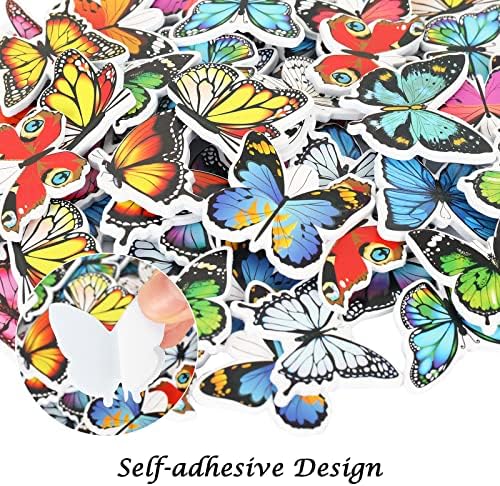Whaline 360pcs adesivos de espuma de borboleta de borboleta adesivos de espuma primavera adesivos de espuma de borboleta realistas 3D Butterfly adesivo adesivo adesivo para decoração de aniversário decoração de casamento cartões de recados diy, 20 desenhos