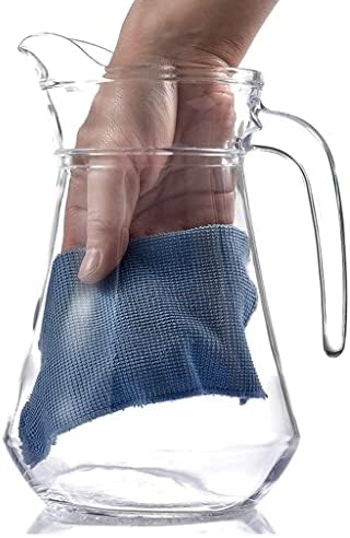 2pcs Glass de vidro com tampa para suco de chá gelado leite de leite frio ou quente lava -louças, pode ser aquecido/refrigerado, 1300ml/44oz