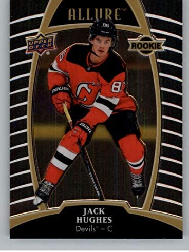 2019-20 Allure do Deck Upper #100 Jack Hughes RC Rookie New Jersey Devils NHL Hockey Trading Card