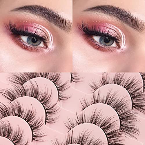 Kousei Fox Lashes Angel Look Wispy Natural Strip Syashes Bratz Style Cat Lashes 3d Faux Mink Fluffy Fake Lashes