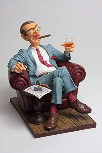 Coleção de arte de Guillermo Forchino The Big Boss, 15,5 x 12,3 x 13,5 cm de poliéster exclusivo Produto Certificado Figura