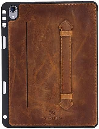 Venito LECCE CATELA DE CATURA COMPATÍVEL COM IPAD PRO 11, 2018 - Carteira de tablet Flex Handle - Antique Brown