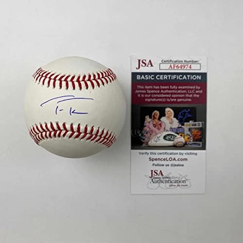 Trea Turner Rawlings Autografado/Assinado Rawlings Official da Major League Baseball JSA COA - Bolalls autografados