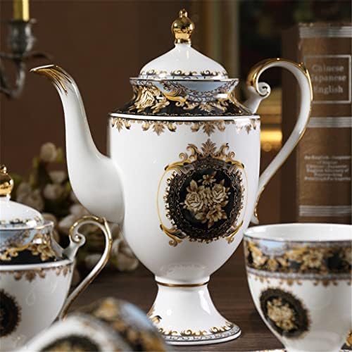 DNATS Coffee de Court de estilo europeu Conjunto de chá nobre e elegante de chá da tarde Conjunto de casamentos de casas de