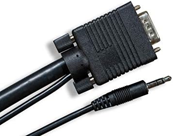 Cablelera ZC77ermm-100 3,5 mm VGA estéreo áudio, HD15 m/m para HD15, 100 ', 28 AWG, OD: 9,2mm