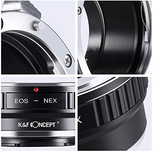 Foco do adaptador de montagem conceitual da lente conceitual Compatível com a lente Canon EOS para o corpo da câmera da montagem E Ees da Sony Alpha, compatível com Sony Nex-3, Nex-5, Nex-5n, A6000, A6500, Nex-C3, Nex-F3, não Auto-foco
