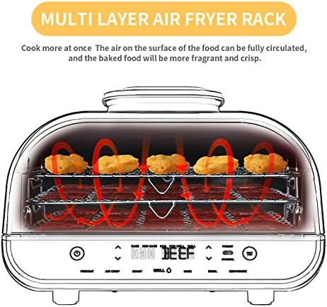 Siudangka Air Fryer Rack para Ninja Foodi Grill XL Air Fryer, 304 Acessórios de frisores de ar de frisores de ar de rack de