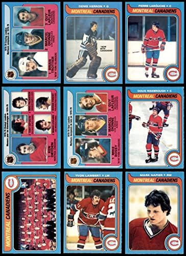 1979-80 O-PEE-Chee Montreal Canadiens perto da equipe definida Montreal Canadiens Ex/MT+ Canadiens