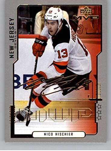 2020-21 Upper Deck MVP 20º aniversário Terceira estrela 46 Nico Hischier New Jersey Devils NHL Hockey Trading Card