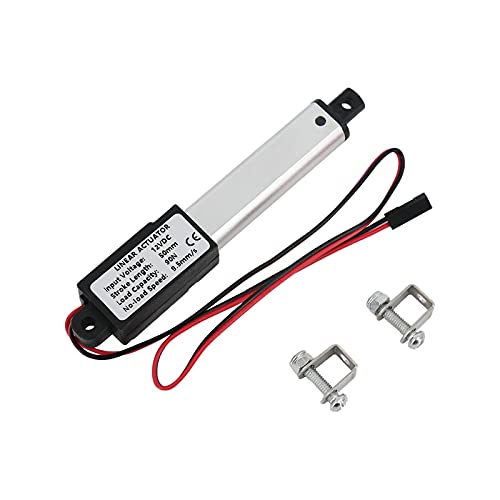 Atuador linear elétrico Mini Mini, 12v 2 , 90N/20,3lb, velocidade 9,5 mm/s Atuadores de movimento elétrico pequenos atuadores