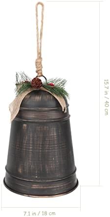Besportble Christmas Decor Tree Christmas Holding Bell Metal Mini Craft Sinos para DIY Wind Chimes Tree Ornament Holiday
