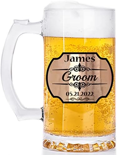 Groomsmen personalizados cerveja caneca tanque de caneca no presente da caneca personalizada melhor homem presente