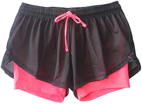 Topunder Sports Shorts Feminino Feminino Anti esvaziado Calças curtas Fitness ao ar livre