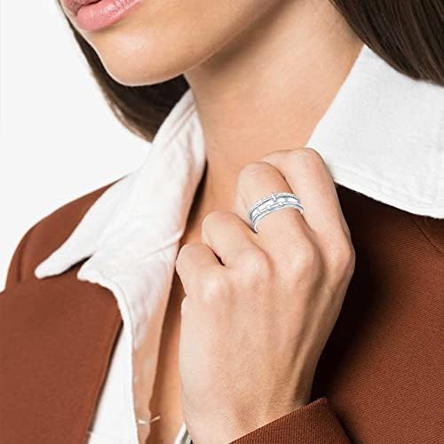 Anel de US $ 37 anéis femininos simples anéis de renúncias turnable anéis de casamento anéis de liga Anel mínimo