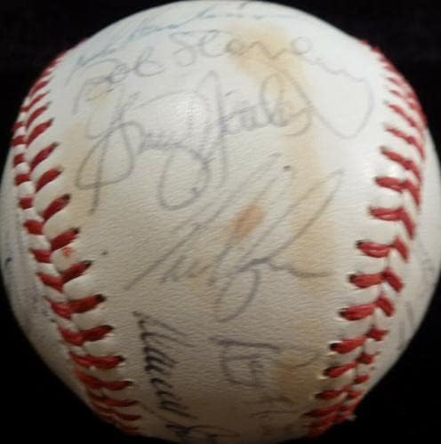 1979 American League All-Star Team assinou o Game Baseball Yaz-Ryan-Brett 29 Total! - bolas de beisebol autografadas