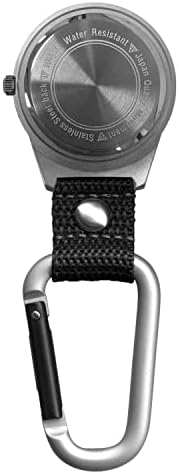 Dakota Watch Company Company Aluminum Backpacker Clip Watch, Black