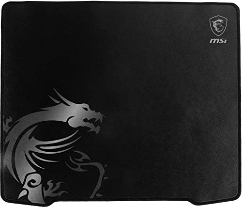 MSI Agility GD30 - almofada de mouse para jogos, superfície de tecido de seda, bordas macias com costura, base anti -deslizamento - 450 x 400 x 3 mm