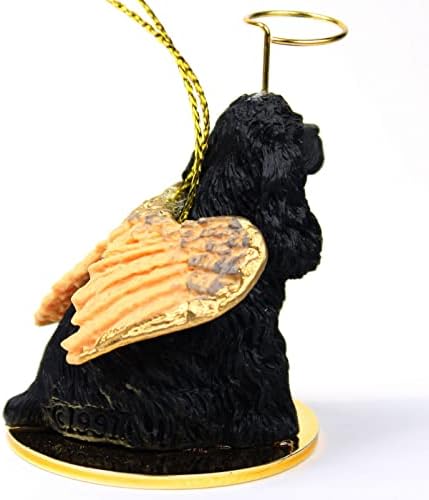 Cocker Spaniel Angel Dog Ornament - Black by Conversation Concepts