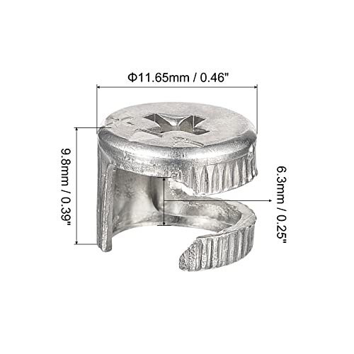 Porca de trava de came harfington para móveis, 8pcs 11,65x9.8mm conectores de articulação porcas de travamento móveis de conexão