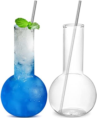 Inftyle Creative Creative Cocktail Glass Conjunto de glass de destilação de 2-14 onças de vidro transparente para cocktail