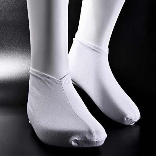 3 pares de meias brancas loção hidratante meias spa durante a noite, absorvendo os pés rachados secos para mulheres senhoras