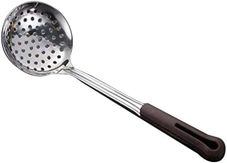 Black Tentação Longa alça de alça de colander Pot Scoop Kitchen Cooking Tool #01