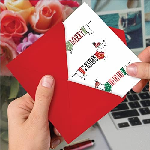 O melhor pacote de companhia de cartas de 12 cartões engraçados de Natal com envelopes, férias de humor para homens