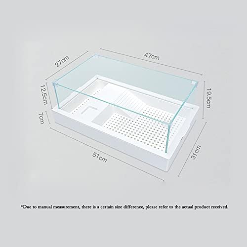 Caixa de alimentação de répteis de réptil irracional Tartaruga tanque de tartaruga de tartaruga com caixa de criação