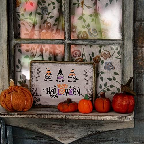 AIEX 18pcs Halloween Stencils para pintar em madeira reutilizável happy halloween estêncil de hallowen truque ou tratamento de boas boas