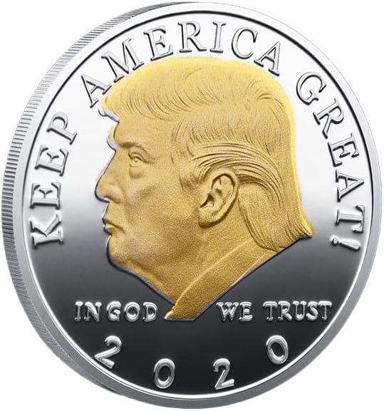 2020 Presidente dos EUA Trump Coin Comemoration Trump Trump Two Color Coin Presidente dos EUA Coleção de moedas de metal