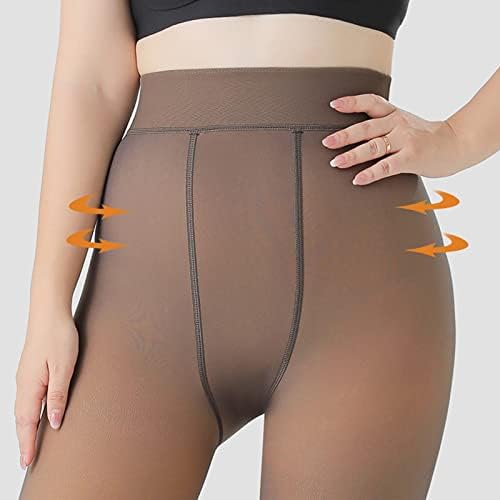 Calças para mulheres, além de pernas perfeitas de lã Slim Fleece Alinhado Butt Leving Yoga Pants for Teen Girls