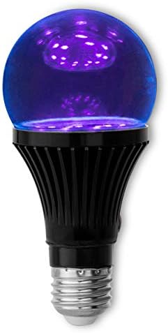 Blacklight Blacklight LED elegante - lâmpada de base E26 - 120 tensão, 5 watts, economia de energia - lâmpada LED colorida dura