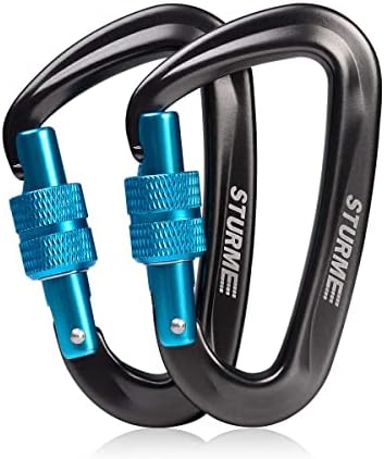 Sturme Carabiner Clipe de alumínio D-ring Docking Durável Durável e leve Garabiners Grandes clipes de clipes para acampamento