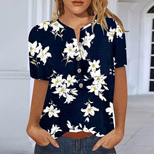 Camiseta feminina camiseta 3/4 manga de verão camiseta casual fashion graffiti blusa impressa padrão gráfico de impressão