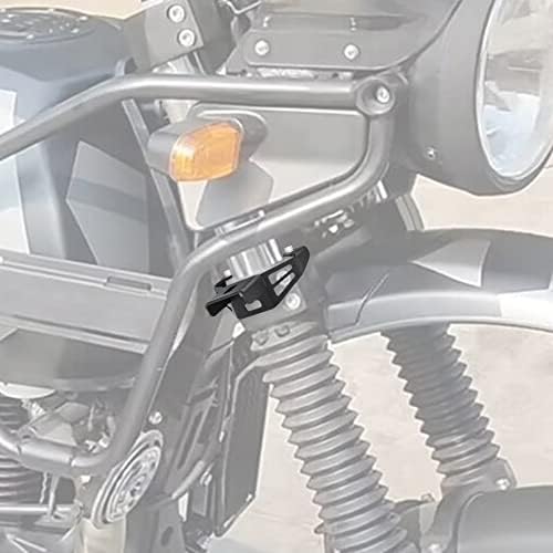 Traseira 2pcs Motocicleta Spotlight Monte Suportes, suportes de montagem da luz de névoa do farol compatíveis com Royal Enfield Himalaia 411 BS4/BS6 2018-2023