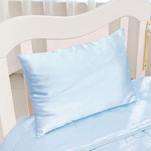 Travesseiro de bebês de bebê com uma fronha removível de seda 13 x 18 polegadas - de almofada de seda de amoreira - 65% de seda natural recheada de cama de cama pequena travesseiro pequeno