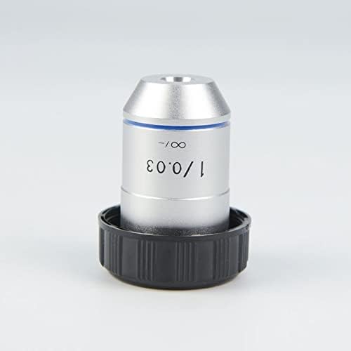 Acessórios para microscópio 1x Microscópio Objetivo Lente 195 Microscópio Biológico Universal 50mm Microscópio Laboratório Consumíveis