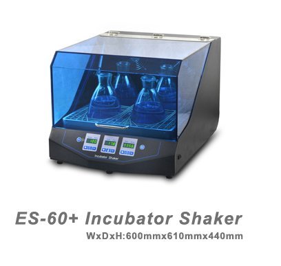 Huanyu Termature Controled ES-60+ Incubadora e Shaker Scientific Incu-Shaker Incubator R.T.+ 5 ~ 60 ℃ Velocidade 50-300rpm