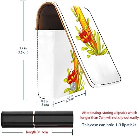 Caixa de batom de Oryuekan, bolsa de maquiagem portátil fofa bolsa cosmética, organizador de maquiagem do suporte