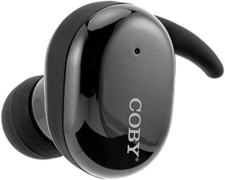 Coby Trufit Lightweight True Wireless fones de ouvido com caixa de carregamento - In Earbuds Bluetooth 5.0 - Controles