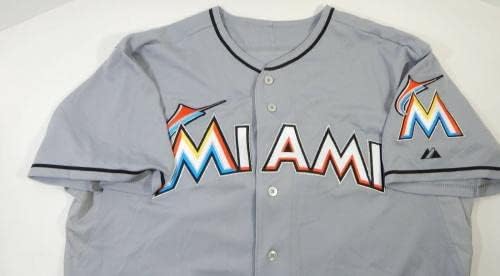 Miami Marlins Chris Reed 30 Game usou Grey Jersey DP13721 - Jerseys MLB usada para jogo MLB