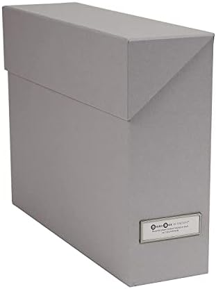 BIGSO LOVISA FIBROBOARD RATECE FRAMA 12 Caixa de armazenamento de arquivos | Organizador de documentos para papelada importante