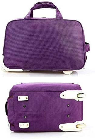 Fanqiechaodan Canvas Bagage Adventure 19-20,8 polegadas, bolsa de viagem portátil Rolling Multi-Pocket Luggage