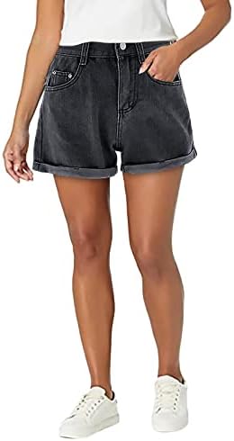 Shorts jeans rasgados femininos MID RESPENDIDO ARMUTADO RETRIDO RATA BEM CASSO CASUAL FLANÇA AMERICANA BANDO BASE BOLOGE