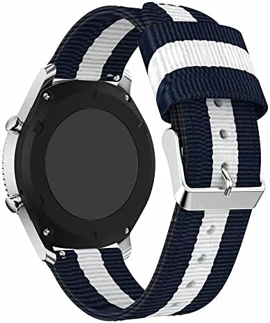 Daikmz 22mm Nylon Canvas Strap para Garmin Venu 2/Active/Vivoactive 4 Smart Watch Band Substituição Correa WatchBand